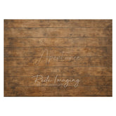 Aperturee - Aperturee Retro Brown Wooden Pattern Photo Rubber Floor Mat